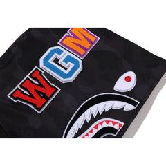 COLOR CAMO SHARK RELAXED FIT HOODIE TRACK JACKET MENS