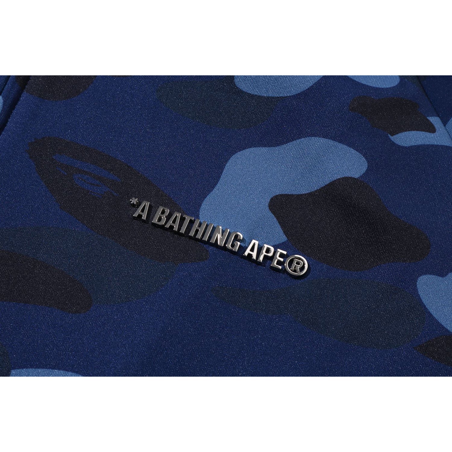 COLOR CAMO SHARK RELAXED FIT HOODIE TRACK JACKET MENS