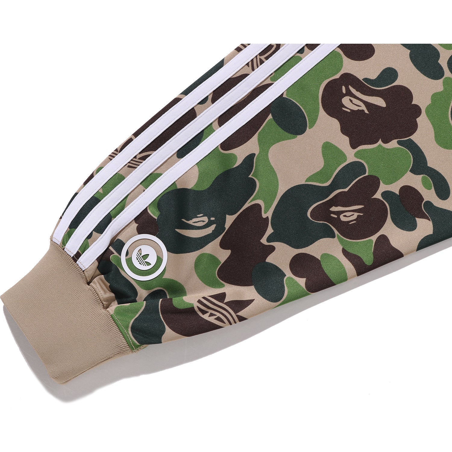BAPE X ADIDAS RELAXED FIT TRACK CAMO SHARK FULL ZIP HOODIE MENS