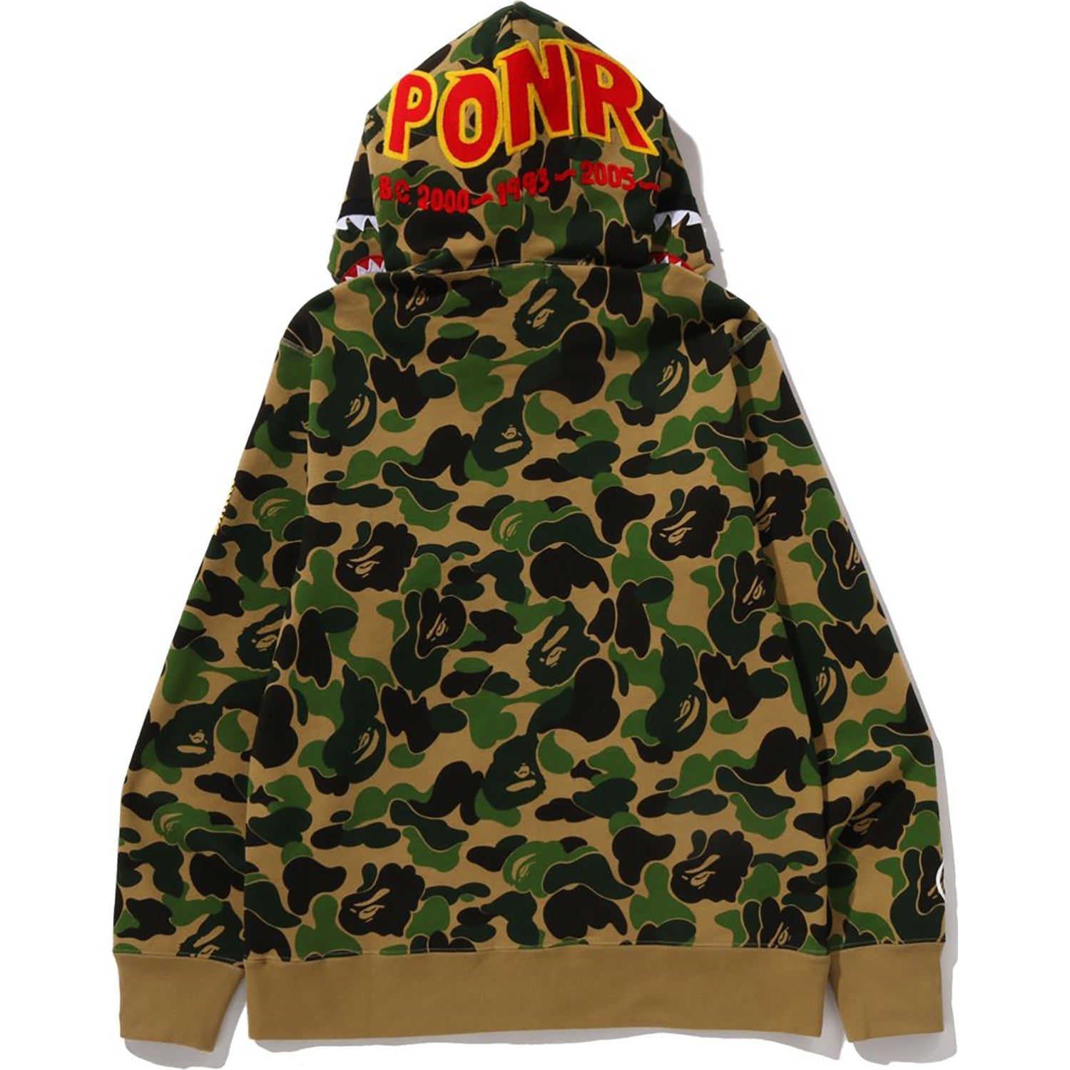 ABC CAMO 2ND SHARK FULL ZIP HOODIE MENS