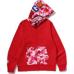 ABC CAMO SHARK FULL ZIP HOODIE MENS