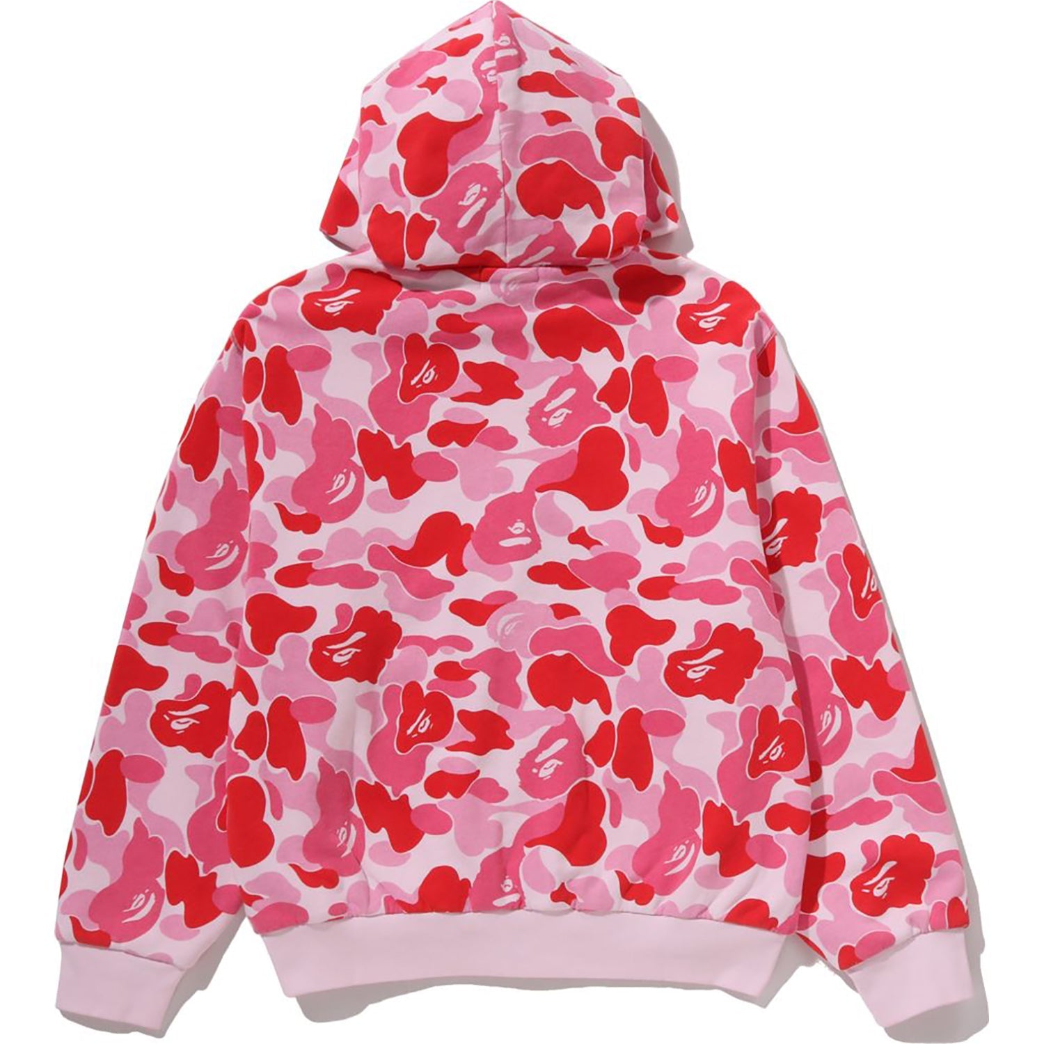 ABC CAMO HEAVY WASH CROPPED FIT ZIP HOODIE MENS