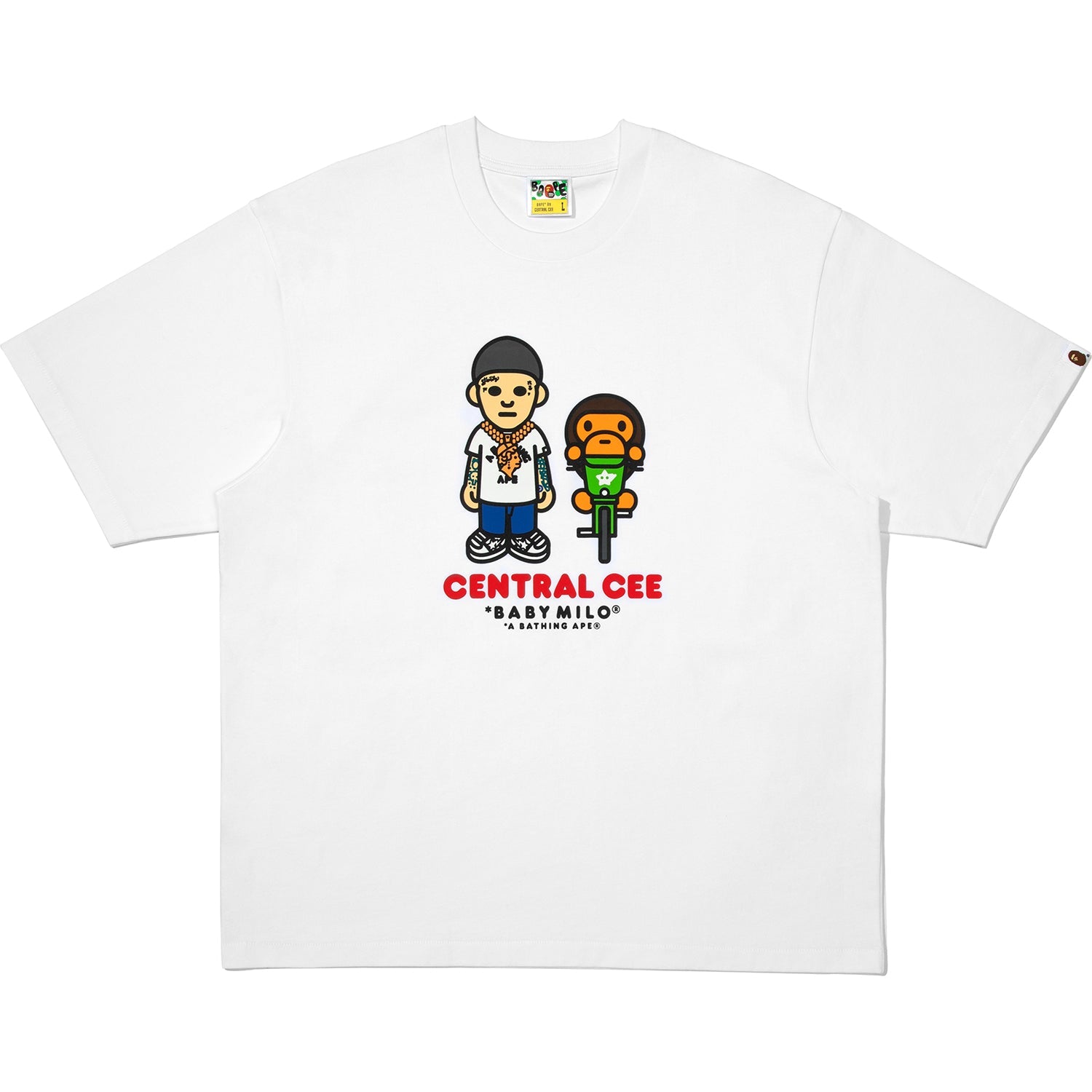 BAPE X SPOTIFY BY CENTRAL CEE BABY MILO RELAXED FIT TEE MENS