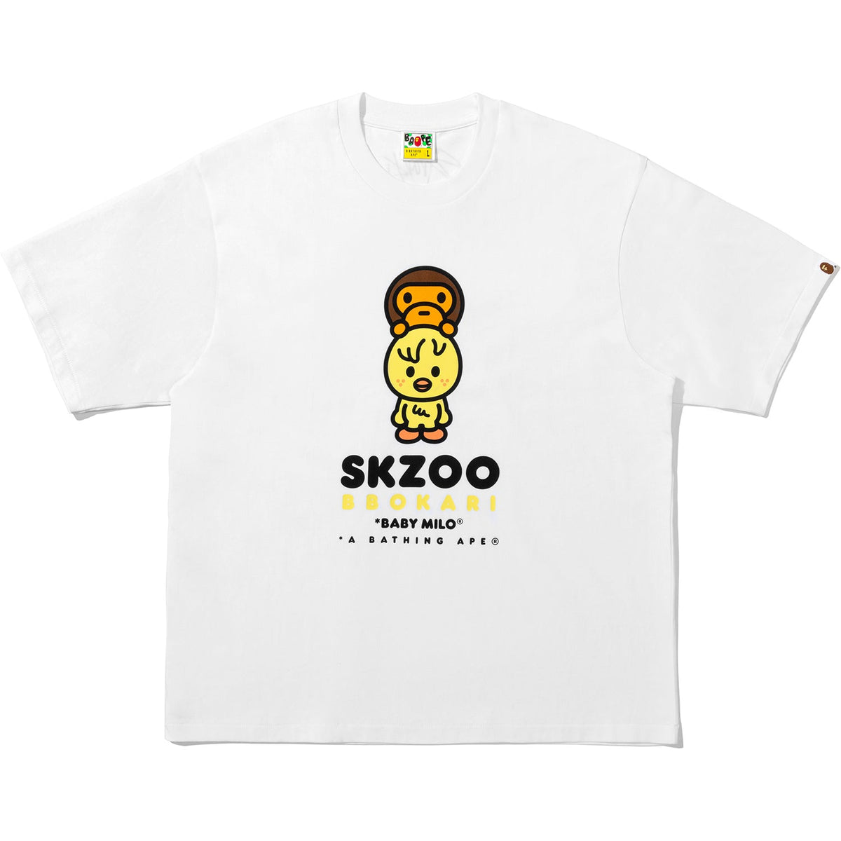 BAPE X STRAY KIDS BBOKARI BABY MILO TEE MENS