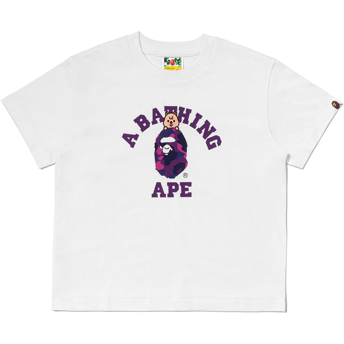 BAPE X STRAYKIDS HAN QUOKKA COLLEGE TEE LADIES